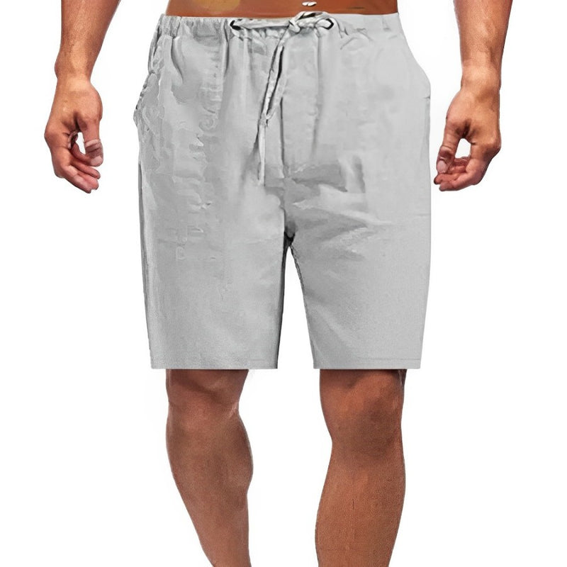 Bermuda Masculina Casual em Linho