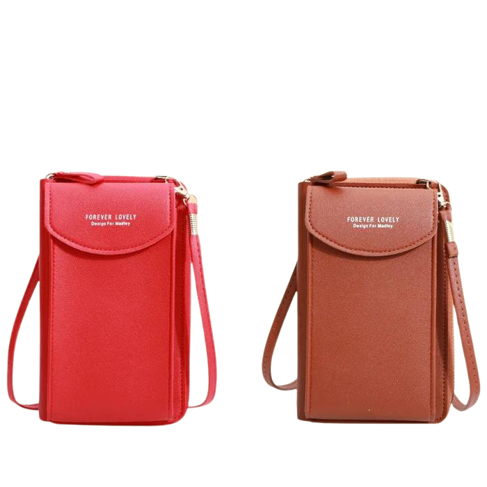 Bolsa Feminina de Couro Transversal - TrendyChic - Compre 1 e Leve 2