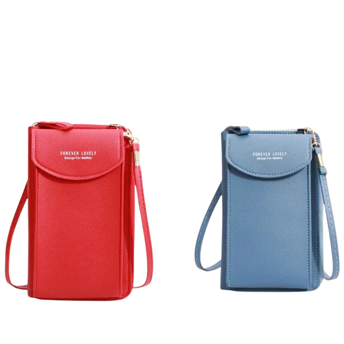 Bolsa Feminina de Couro Transversal - TrendyChic - Compre 1 e Leve 2