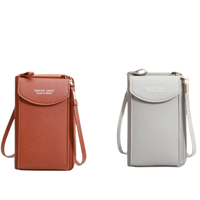 Bolsa Feminina de Couro Transversal - TrendyChic - Compre 1 e Leve 2