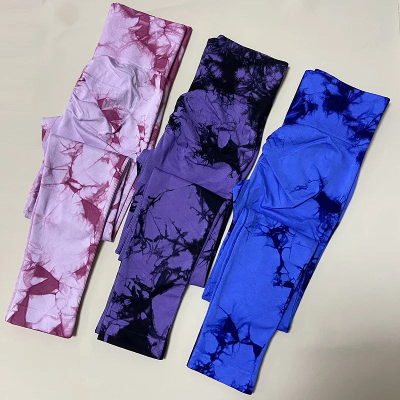 Calça Legging Feminina Tie Dye Push Up