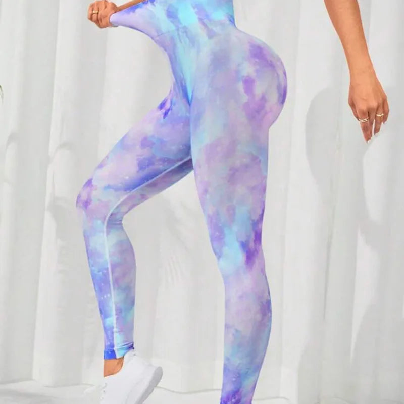 Calça Legging Feminina Tie Dye sem Costura - FlexDye