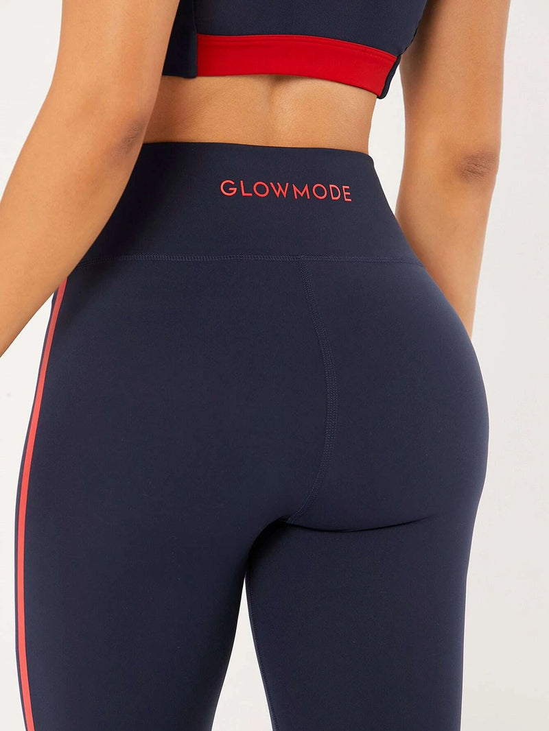 Calça Legging Feminina com Faixa Lateral - FitFlex