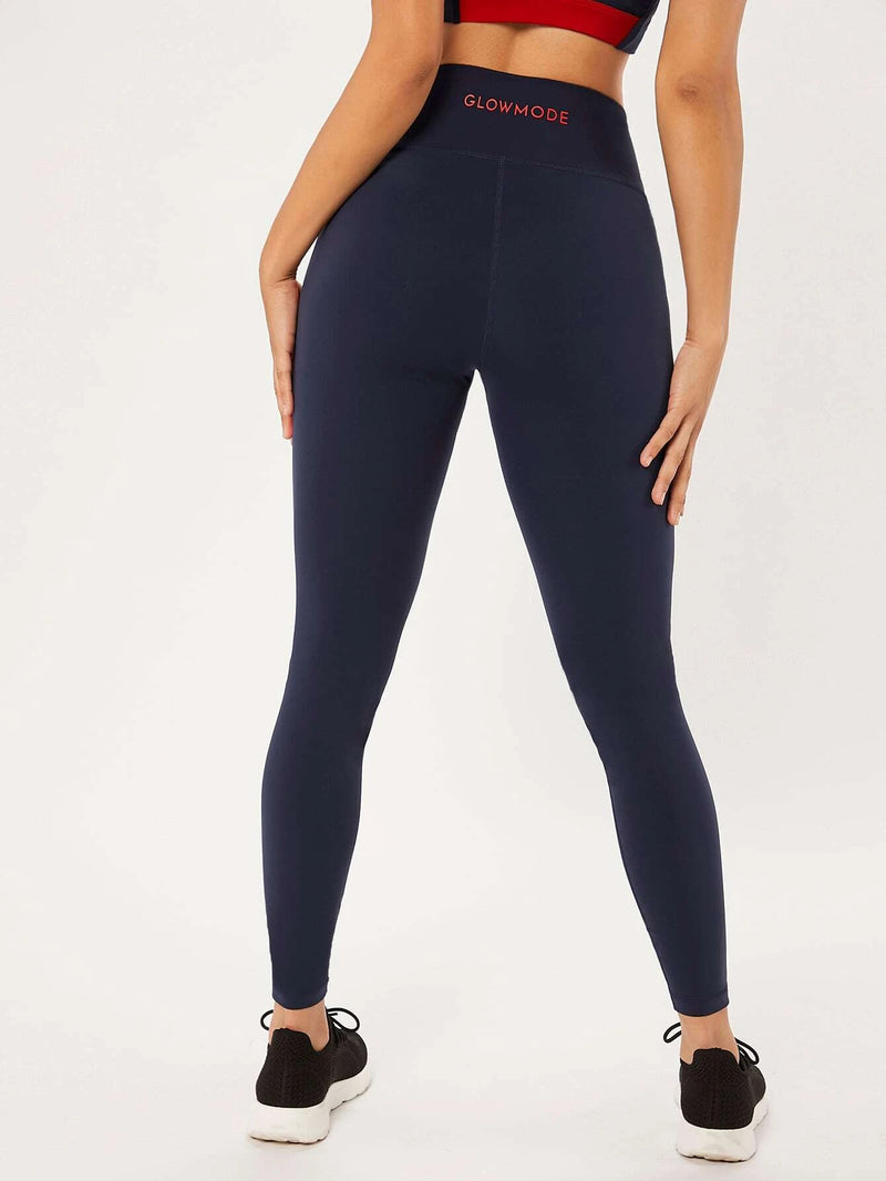 Calça Legging Feminina com Faixa Lateral - FitFlex