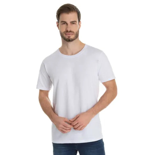 Camiseta Masculina Básica de Algodão - SoftTouch