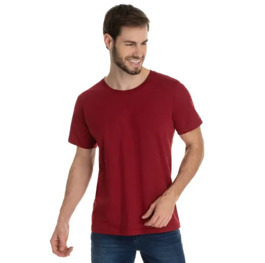 Camiseta Masculina Básica de Algodão - SoftTouch