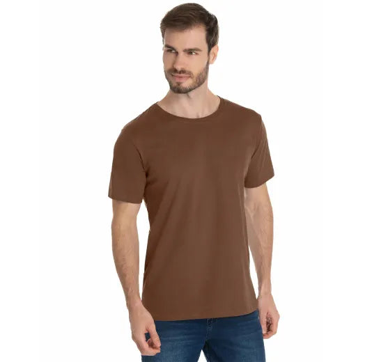 Camiseta Masculina Básica de Algodão - SoftTouch