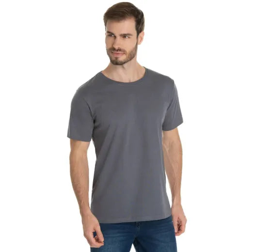 Camiseta Masculina Básica de Algodão - SoftTouch