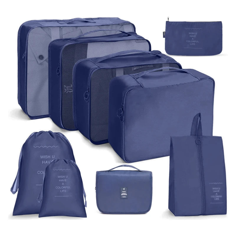 Kit Bolsas Organizadoras de Mala Impermeável - Compre 5 Leve 8