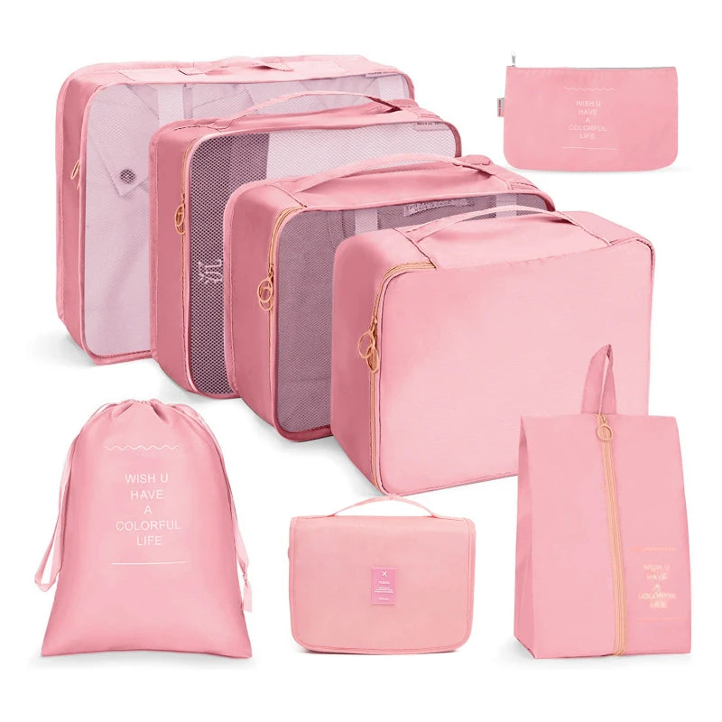 Kit Bolsas Organizadoras de Mala Impermeável - Compre 5 Leve 8