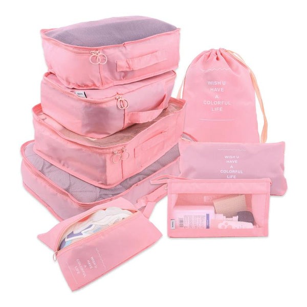 Kit Bolsas Organizadoras de Mala Impermeável - Compre 5 Leve 8