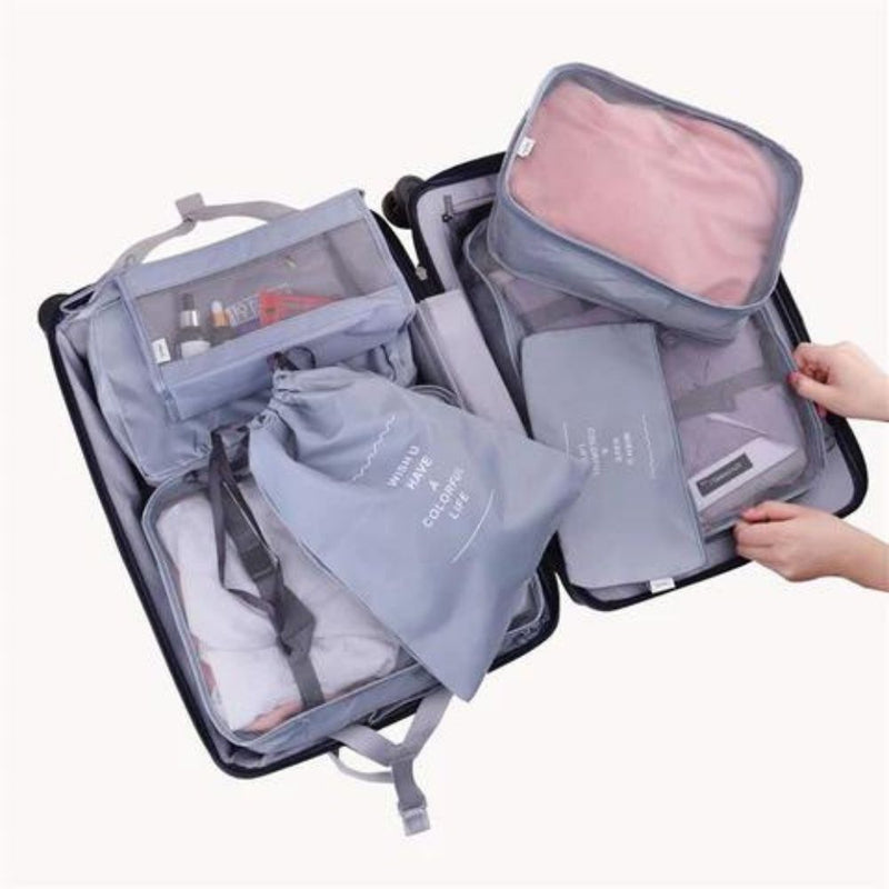 Kit Bolsas Organizadoras de Mala Impermeável - Compre 5 Leve 8