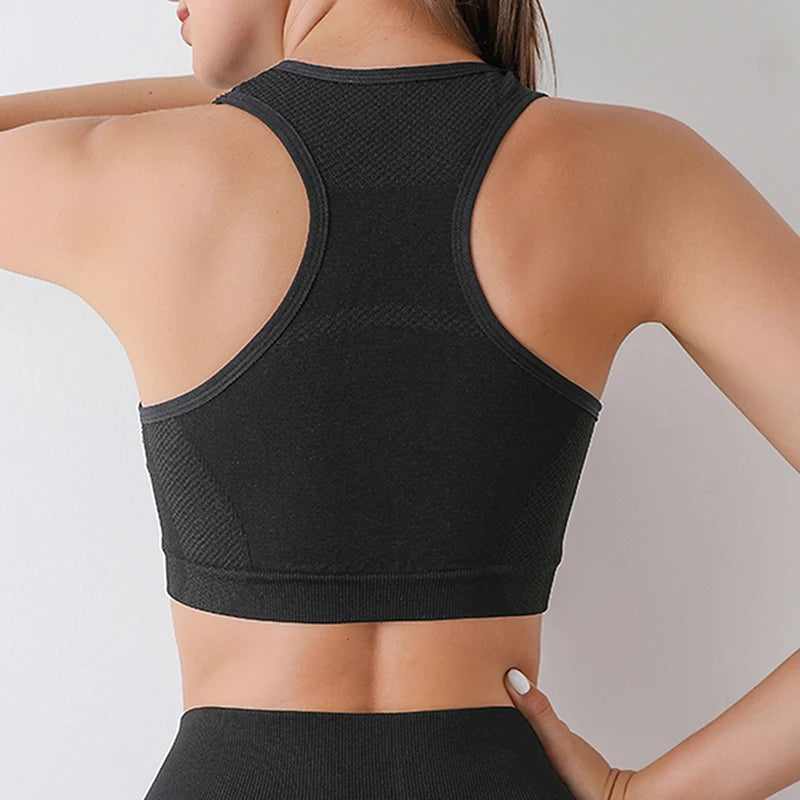 Top Feminino Esportivo Respirável  Push Up