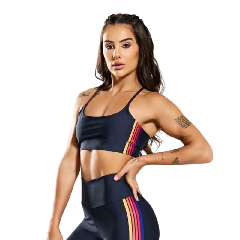 Top Feminino Fitness de Alta Sustentação - GymFlex