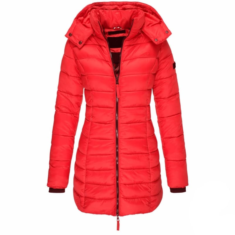 Jaqueta Feminina Puffer Longa com Capuz - WinterGlam